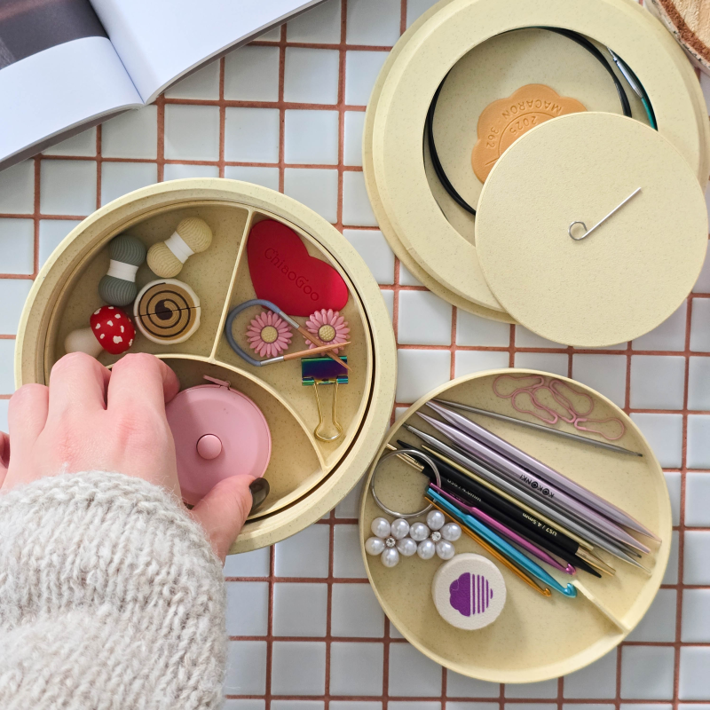 Knitting Stuff Organizer Macaron (boite seule)