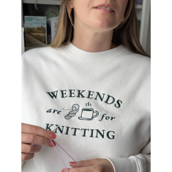 Sweat-shirt Weekends Are for Knitting