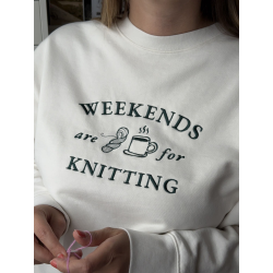 Sweat-shirt Weekends Are for Knitting