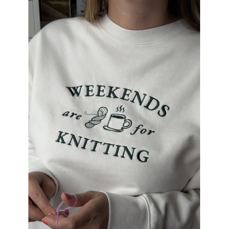 Sweat-shirt Weekends Are for Knitting