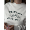 Bluza Weekends Are for Knitting