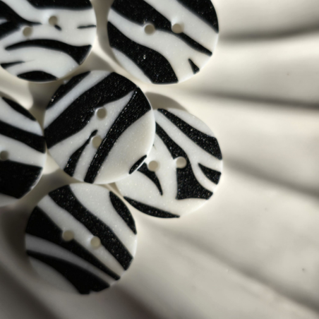 Zebra Print Button